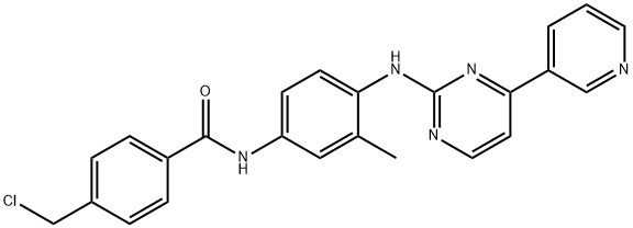 N-[4-[[4-(Chloromethyl)benzoyl]amino]-2-methylphenyl]-4-(3-pyridyl)-2-pyrimidineamine Structure
