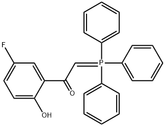 1-(5-Fluoro-2-hydroxyphenyl)-2-(triphenylphosphoranylidene)ethanone Struktur