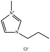 1-メチル-3-プロピルイミダゾリウムクロリド 化学構造式