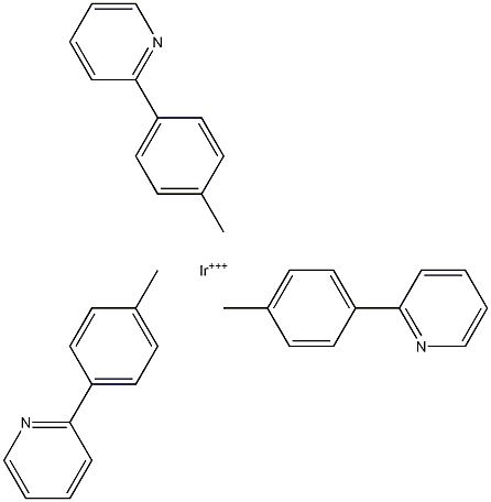 Tris[2-(p-tolyl)pyridine]iridium(III) Struktur