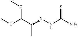 Hydrazinecarbothioamide, 2-(2,2-dimethoxy-1-methylethylidene)- Struktur