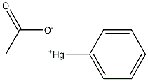 Acetic acid, phenylmercury(ii) salt Struktur