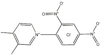 1-(2,4-Dinitrophenyl)-3,4-dimethyl-pyridinium Chloride, 80253-79-8, 结构式