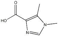 1,5-ジメチル-1H-イミダゾール-4-カルボン酸 化学構造式