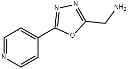 (5-(ピリジン-4-イル)-1,3,4-オキサジアゾール-2-イル)メタンアミン 化学構造式