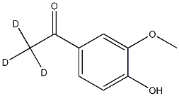 Acetovanillone-d3, 80404-23-5, 结构式
