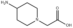 (4-アミノ-1-ピペリジニル)酢酸 化学構造式