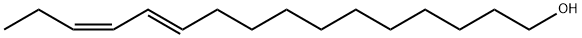 (E,E)-11,13-Hexadecadien-1-ol Structure