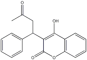 3-(alpha-Acetonylbenzyl)-4-hydroxycoumarin,81-81-2,结构式