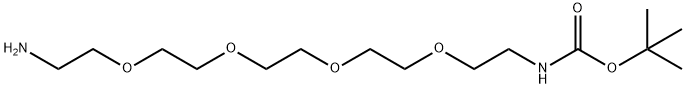 5,8,11,14-Tetraoxa-2-azahexadecanoic acid,16-amino-,1,1-dimethyl ester Struktur