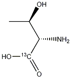 L-トレオニン-13C 化学構造式