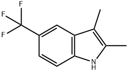 2,3-二甲基-5-(三氟甲基)-1H-吲哚, 81558-19-2, 结构式