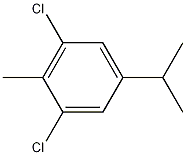 Benzene, 1,3-dichloro-2-methyl-5-(1-methylethyl)- Struktur