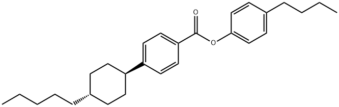 4-(反式-4-戊基环己基)苯甲酸对丁基苯酚酯, 81929-43-3, 结构式