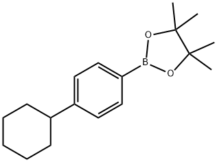 2-(4-Cyclohexylphenyl)-4,4,5,5-tetramethyl-1,3,2-dioxaborolane Structure