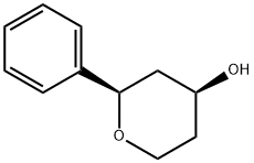 (2R,4S)-2-Phenyl-tetrahydro-2H-pyran-4-ol, 82110-16-5, 结构式