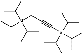 Silane, 1,1'-(1-propyne-1,3-diyl)bis[1,1,1-tris(1-methylethyl)- Structure