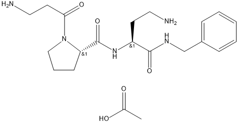 二肽二氨基丁酰苄基酰胺二乙酸盐,823202-99-9,结构式