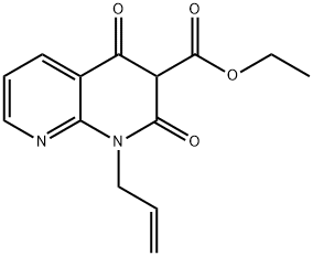 乙基1-烯丙基-4-羟基-2-氧代-1,2-二氢-1,8-萘啶-3-羧酸酯, 82360-75-6, 结构式
