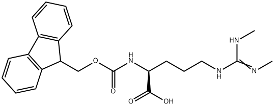 (S,E)-12-(9H-fluoren-9-yl)-3-(methylamino)-10-oxo-11-oxa-2,4,9-triazadodec-2-ene-8-carboxylic acid Struktur