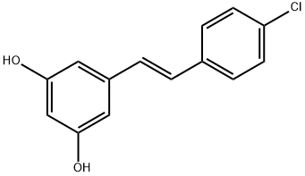 5-[(1E)-2-(4-Chlorophenyl)ethenyl]-1,3-benzenediol Struktur