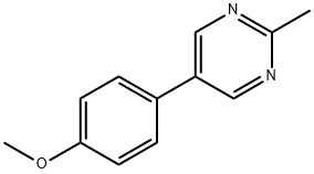 5-(4-甲氧苯基)-2-甲基嘧啶, 82525-20-0, 结构式