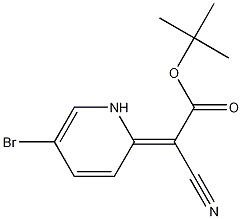 2-(5-溴吡啶-2-基)-2-氰基乙酸叔丁酯, 831203-34-0, 结构式