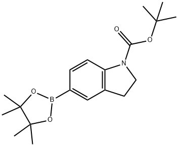 tert-butyl 5-(4,4,5,5-tetramethyl-1,3,2-dioxaborolan-2-yl)indoline-1-carboxylate Struktur