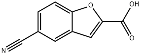 5-氰基-2-苯并[B]呋喃甲酸 结构式