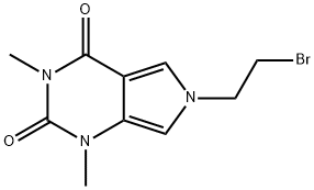 6-(2-bromoethyl)-1,3-dimethyl-1H-pyrrolo[3,4-d]pyrimidine-2,4(3H,6H)-dione Struktur