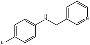 N-(4-溴苯基)-3-吡啶甲胺 结构式