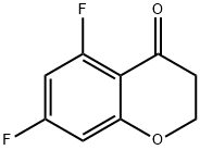 5,7-ジフルオロクロマン-4-オン 化学構造式