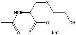 N-Acetyl-S-(2-hydroxyethyl)-L-cysteine Sodium Salt 结构式