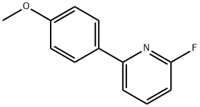 2-フルオロ-6-(4-メトキシフェニル)ピリジン 化学構造式