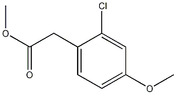 2-chloro-4-methoxyphenylacetic acid methyl ester,847604-18-6,结构式