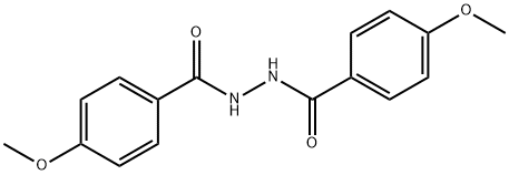 1,2-ジ(4-メトキシベンゾイル)ヒドラジン 化学構造式