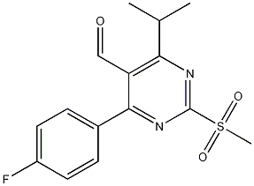 4-(4-Fluorophenyl)-5-formyl-6-isopropyl-2-methylsulfonylpyrimidine,849470-61-7,结构式