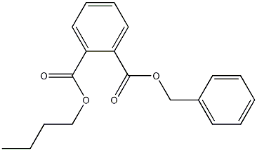 Butyl benzyl phthalate Structure