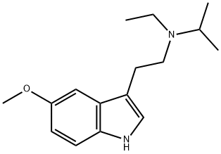 N-ethyl-N-isoprpyl-5-methoxy-tryptamine Struktur