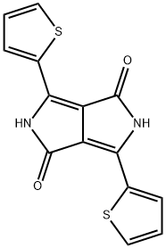 3,6-Di(2-thienyl)-2,5-dihydropyrrolo[3,4-c]pyrrole-1,4-dione Struktur