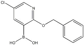 2-ベンジルオキシ-5-クロロピリジン-3-ボロン酸 化学構造式