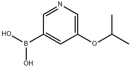 (5-异丙氧基吡啶-3-基)硼酸, 850991-41-2, 结构式