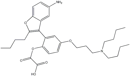 (5-amino-2-butyl-3-benzofuranyl)[4-[3-(dibutylamino)propoxy]phenyl]-,oxalate Struktur