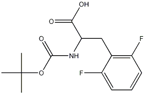2-((叔-丁氧羰基)氨基)-3-(2,6-二氟苯基)丙酸, 851047-82-0, 结构式