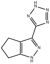 3-(1H-tetrazol-5-yl)-1,4,5,6-tetrahydrocyclopenta[c]pyrazole Structure