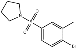 1-(4-溴-3-甲基苯磺酰基)吡咯烷, 852026-79-0, 结构式