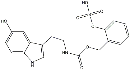 N-Benzyloxycarbonyl Serotonin O-Sulfate Structure