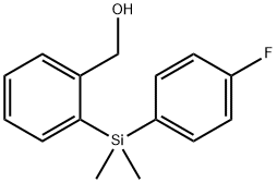2-[(4-Fluorophenyl)dimethylsilyl]benzyl alcohol, 95% Structure
