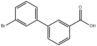 3'-ブロモ-3-ビフェニルカルボン酸 化学構造式