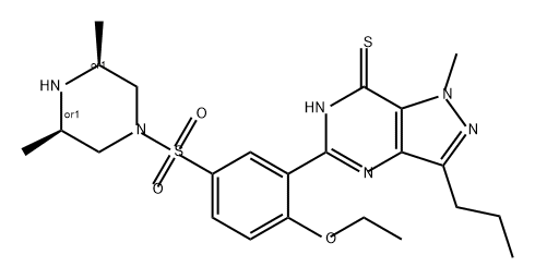 Thioaildenafil Struktur